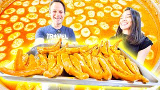 EXTREME Thai Street Food Food Tour of Bangkok Thailand with BrunaSilvaSaoBrazil [upl. by Rebmyt548]