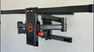 ECHOGEAR Full Motion Articulating TV Wall Mount Bracket for TVs Up to 82 Review [upl. by Lytsyrk]