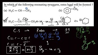 In which of the following resonating structures extra bond will be formed [upl. by Eynenihc]