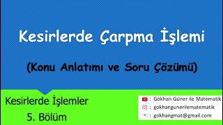 Kesirlerde Çarpma İşlemi kesirler çarpmaişlemi matematik çarpma tyt kpss [upl. by Nyltiac]