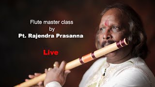 Live Bansuri Flute lesson by Pt Rajendra Prasanna [upl. by Eirb]