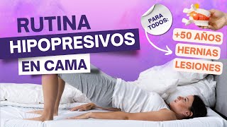 HIPOPRESIVOS EN CAMA  15 MIN  Apto para personas con hernias jubilados o lesionados [upl. by Wolff]