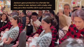 Jackson Wang lovingly protected the female fans beautiful baby who was just a few months old 🤗✨💜 [upl. by Wahlstrom]