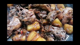 Adobong manok with saba by Kakusinirang lakwatsera own version of cooking [upl. by Oner672]