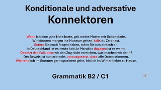 Konditionale und adversative Konnektoren [upl. by Dahlstrom]