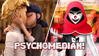 THE FIRST PSYCHOMEDIAN SPOILER🤡💔  Miraculous Ladybug Season 4 Episode 5 Revealed Scene  FHD [upl. by Josi]