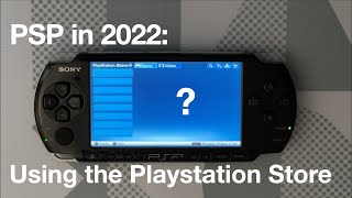 PSP in 2022 How to use the Playstation Store [upl. by Adraynek187]