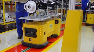 Directech Automated Guided Vehicles in a factory [upl. by Bengt]