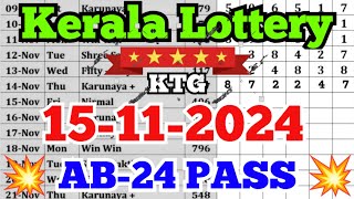 Kerala lottery guessing  15112024  Kerala lottery result [upl. by Ainevul]