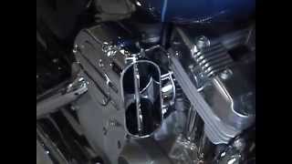 Harley Sportster  Kuryakyn Hypercharger with VampH short shots exhaust [upl. by Asined]