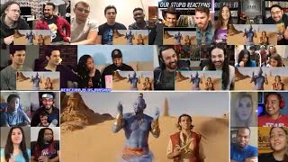 Aladdin Official Trailer Reaction Mashup [upl. by Amato]