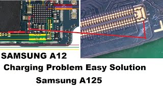 Samsung A12 Charging Solution  Samsung A12 Charging Not working not store [upl. by Etireugram]