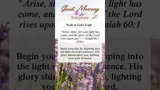 Step Into The Light shorts morningscripture morningfocus [upl. by Atirahs99]