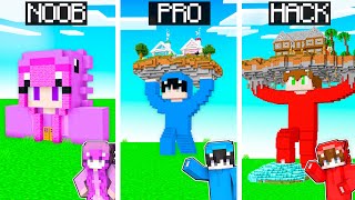 Minecraft NOOB vs PRO vs HACKER CASA ESTATUAS GIGANTES en Minecraft [upl. by Nnylarej]