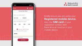 BankMuscats mBanking Elevate Your Experience with Seamless Mobile Registration [upl. by Nerra]