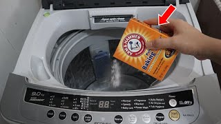 How To CLEAN Your Washing Machine Using Baking Soda  Quick amp Easy [upl. by Eilrebma]