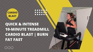 ⏱️Busy Day Try This 10Minute Treadmill HIIT Cardio for Maximum Results ⏱️ [upl. by Letnohc]