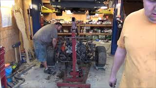 Removing the engine and trans from the 2000 trans am formula swap project [upl. by Estes814]