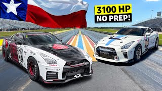 Will the Student Become the Master 1500hp Nissan GTR Drag Races 1600hp GTR NO PREP TEXAS [upl. by Ikceb]