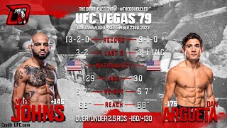 Miles Johns vs Dan Argueta UFC Vegas 79 Fight breakdown [upl. by Leirvag]