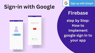 SIGNIN WITH GOOGLE  FIREBASE  ANDROID STUDIO KOTLIN TUTORIAL  STEP BY STEP IMPLEMENTATION [upl. by Jamal]