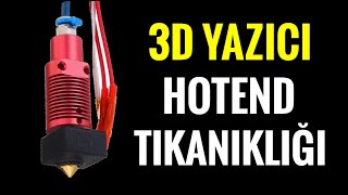 3D YAZICI TIKANAN NOZZLE VE HOTEND NASIL AÇILIR  ENDER 3 PRO V2  EXTRUDER MOTORUNDAN SES GELMESİ [upl. by Marita]