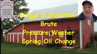 Briggs amp Stratton Brute Power Washer  Honda Engine Oil Change [upl. by Ellinehc]