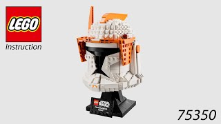 LEGO Instruction  Star Wars  75350  Clone Commander Cody Helmet [upl. by Marden]