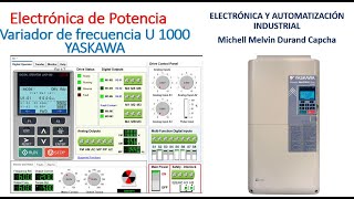 Configuración del variador U 1000 Yaskawa para referencias de frecuencia por entrada analógica [upl. by Noellyn]