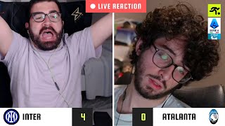 INTERATALANTA 40 LIVE REACTION  INTERISTI vs GUFI  TIFOSIAMO [upl. by Allard]