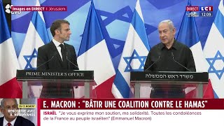 🔴 La déclaration dEmmanuel Macron et Benjamin Netanyahu depuis Jérusalem [upl. by Nichole]