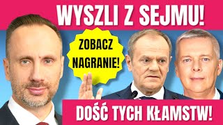 Awantura w Sejmie Posłowie PiS wychodzą quotSkandal i hańbaquot [upl. by Dene]