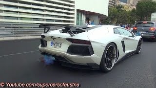 Novitec Lamborghini Aventador  Sound and Flames [upl. by Einallem]