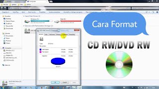 Cara memformat CD RW atau DVD RW [upl. by Megan45]