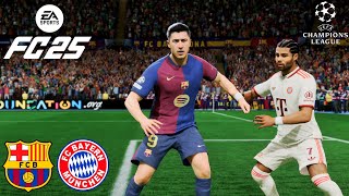 FC 25  FC BARCELONA VS FC BAYERN MÜNCHEN  UEFA CHAMPIONS LEAGUE 2425  ULTRA REALISM 4K PS5 [upl. by Atwood704]