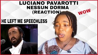 LUCIANO PAVAROTTI  NESSUN DORMA Reaction First time listening [upl. by Sirc636]