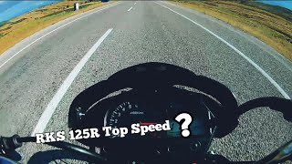 RKS 125R Top Speed denemesi motovlog [upl. by Enitsed]