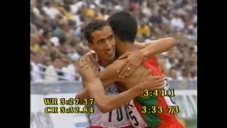 Noureddine Morceli vs Hicham El Guerrouj Final 1500m during the World Championships in Gothenburg 95 [upl. by Karr]