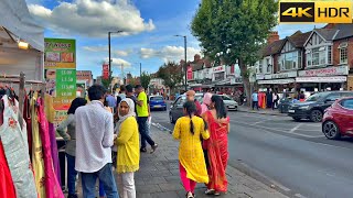 Mini Gujarat in London  London walk in Ealing Road  Wembley 4K HDR [upl. by Litch520]