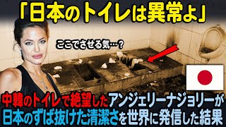 【海外の反応】「中韓のトイレは地獄だったわ…」アジアで悲惨な目に遭ったアンジェリーナ・ジョリーが、日本の「おもてなしの心」を全世界に発信した結果… [upl. by Gutow]