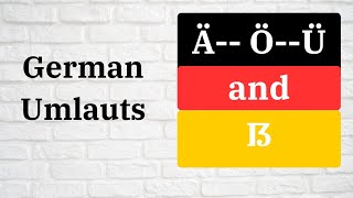 German Umlauts Ä Ö Ü and ẞ learngerman alphabet german germanlearnlanguage [upl. by Anomer]