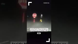 Inside of Texas tornado captured from car along I35 [upl. by Egide]