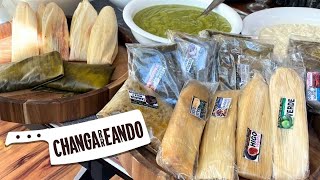 ¿Tamales gourmet Pruébalos en Tentación de maíz  Changarreando [upl. by Boak]