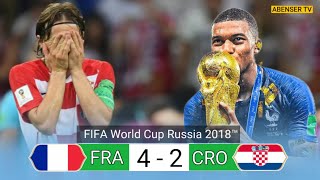 HIGHLIGHTS  FRANCE  42  CROATIA FIFA WORLD CUP FINAL 2018  4k💥 [upl. by Eirellav807]