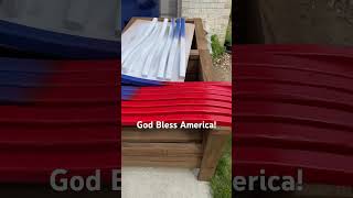 American flag chair back in the making maker contentcreator family music [upl. by Enella]