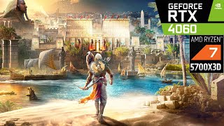 RTX 4060  Ryzen 7 5700X3D  Assassins Creed Odyssey  Benchmark 4K 1080p ULTRA [upl. by Ave]