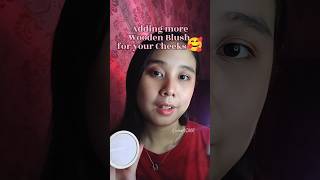 ASMR Adding More Wooden Blush for your Cheeks 🥰 asmr makeup wooden woodenmakeup [upl. by Derian]