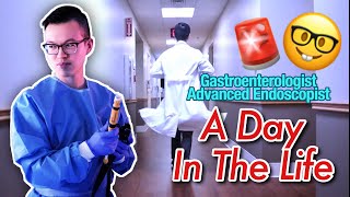 A DAY IN THE LIFE of a Doctor Gastroenterologist  Advanced Endoscopy [upl. by Sheffie]