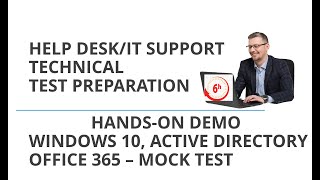 HELP DESKIT SUPPORT TECHNICAL TEST PREPARATION [upl. by Merriott]