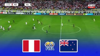 PERU VS NUEVA ZELANDA • AMISTOSO INTERNACIONAL 2022 • PARTIDO COMPLETO GAMEPLAY [upl. by Terencio873]